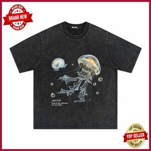 Oversized Vintage Graphic Tee - Soft Cotton Unisex Streetwear Tunic